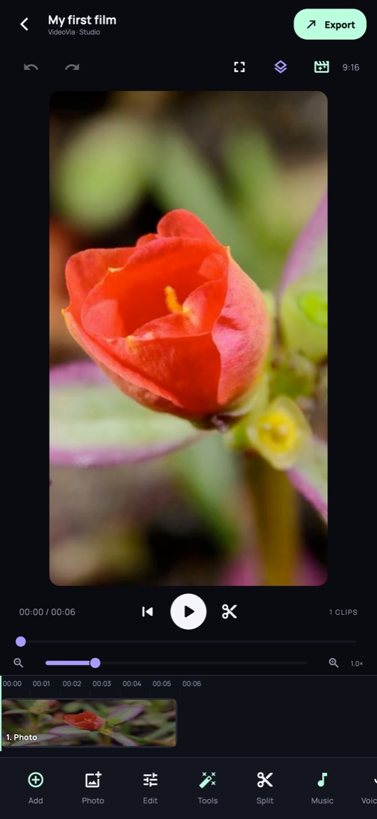 VideoVia — Editing